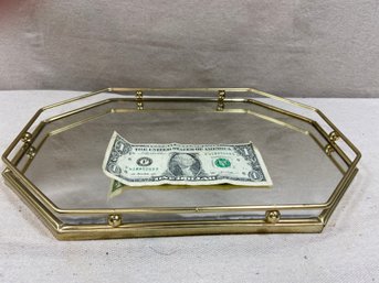 13'x 9' Gold Mirrored Tray