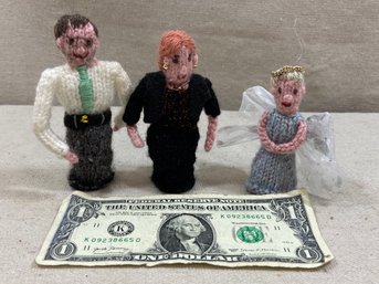 Three Handmade Finger Puppets