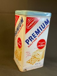 Vintage Premium Cracker Tin