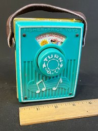 Vintage Fisher-Price Toy Music Box/Radio Works Great!