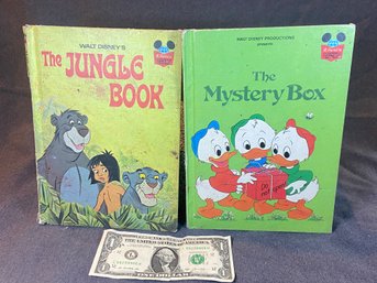 2 Disney Books: The Mystery Box And The Jungle Book