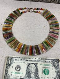 Awesome Colorful Vintage Necklace. Love The Clasp