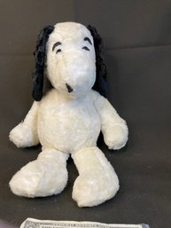 16' Vintage Snoopy Stuffed Animal With Bell Inside