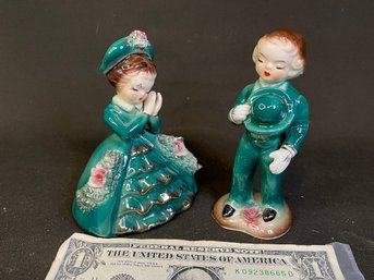 Vintage Porcelain Boy And Girl Rare To Find Together And In This Condition