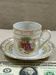 Vintage Lefton Teacup And Saucer - Very Elegant -great Detail