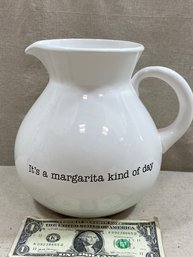 Pier One 'It's A Margarita Kind Of Day' Pitcher New