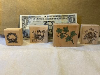 Set Of Rubber Stamps More Birds /garden