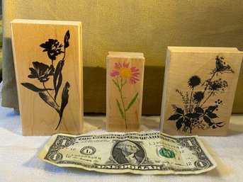 Set Of Rubber Stamps Larger Floral 3