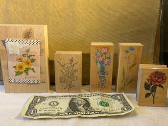 Set Of Rubber Stamps Floral Bouquets