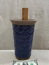 Cobalt Blue Pottery Vase - Not Old.