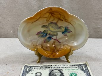 Antique Handpainted Dish. Could Be A Soapdish - Its Gorgeous