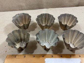 6 Antique Jello Mold Cups