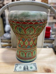 Antique Clay Base, Skin Topped Drum
