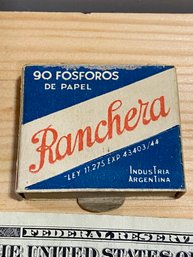 Vintage Argentinian Matches- Ranchera