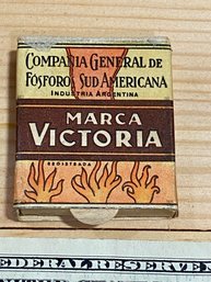 Vintage Argentinian Matches-Marca Victoria
