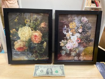 Two 8x10' Framed Florals
