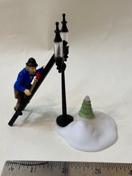 Dept 56 Lamplighter With Lamp- Set Of 2