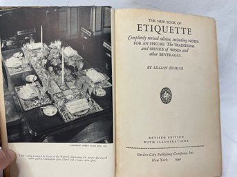 1940 'the New Etiquette Book'. Really A Fun Read