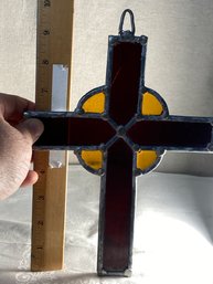 10'x7' Handmade Stained Glass Cross