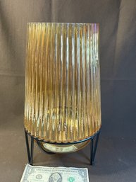 New Large Glass Vase/candle Holder With Stand