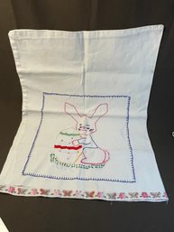 15.5' X 20' Hand Embroidered Pillow Case