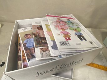 Boot Box Full Of Doll Clothes Patterns