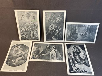 Six Antique Prints,  Different Artists. See Description #18