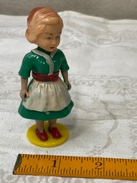 Tiny Vintage 1950s Housewife Nodder Bobblehead