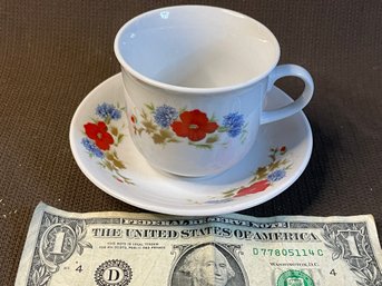 Mini Teacup And Saucer - Cute But Not Super Old.