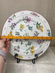 Floral China Plate 12'