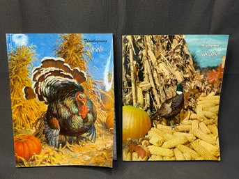 2 Softcover Fall And Thanksgiving Books.  Vintage