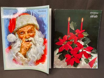 2 Vintage Christmas Ideals Softcover Books.