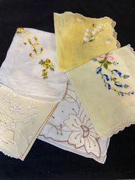 5 Yellow Handkerchiefs
