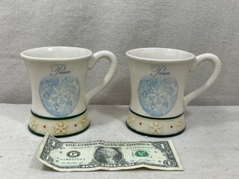 Set Of 2 Winter Mugs