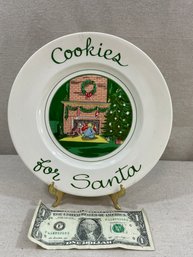 9' Cookies For Santa Plate - Made In England