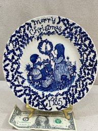 1985 Christmas Plate - Great Cookies For Santa Plate.  Made In England