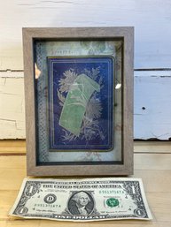 Shadow Box Framed Antique Book Cover