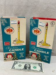 Boxes ONLY. Vintage Christmas Candles