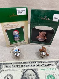 Two Hallmark Miniature Collector Series Christmas Bells