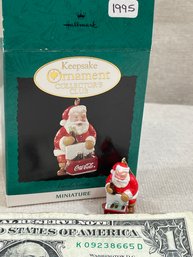 Hallmark Miniature Collector Series Coca-Cola Santa