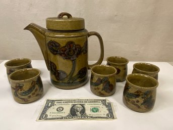 Handmade Pottery Japanese Tea Set