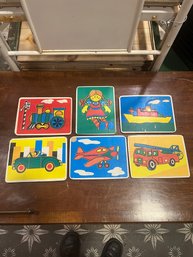 Lot Of 6 Wooden Puzzles
