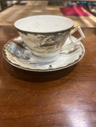 Cute Antique Asian Cup And Saucer