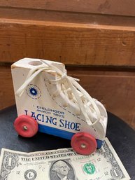 Vintage 'Childhood Interests' Lacing Shoe