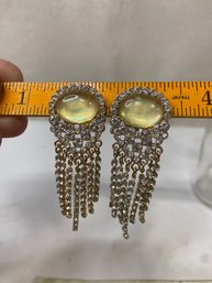 Gorgeous Rhinestone Chandelier Earrings Clip