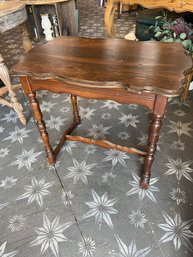 Antique Side Table With Gorgeous Detail.  Great Lines!