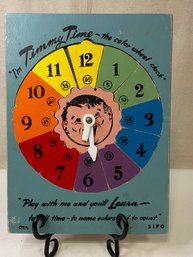 Vintage Timmy Time Clock Puzzle