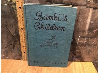 1939 Bambi's Children By Felix Salten