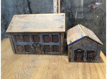 Vintage Colonial Wooden Houses