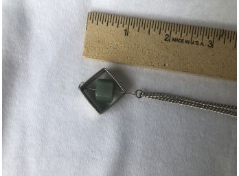 Necklace With 'Jade' Stone